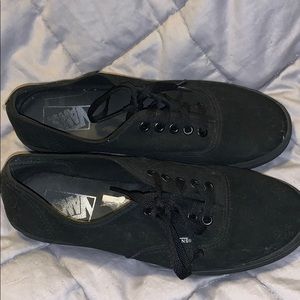 Low top black vans